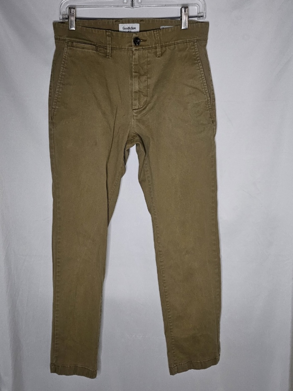 Mens Goodfellow & Co Every Wear Chino Slim Fit Dapper Brown Pants Size 29x30